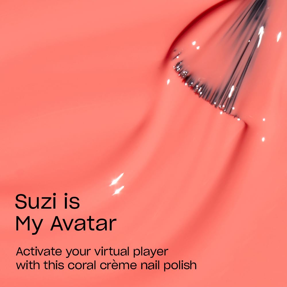 OPI brush stroke of Suzi is My Avatar illustrating smooth, even coverage