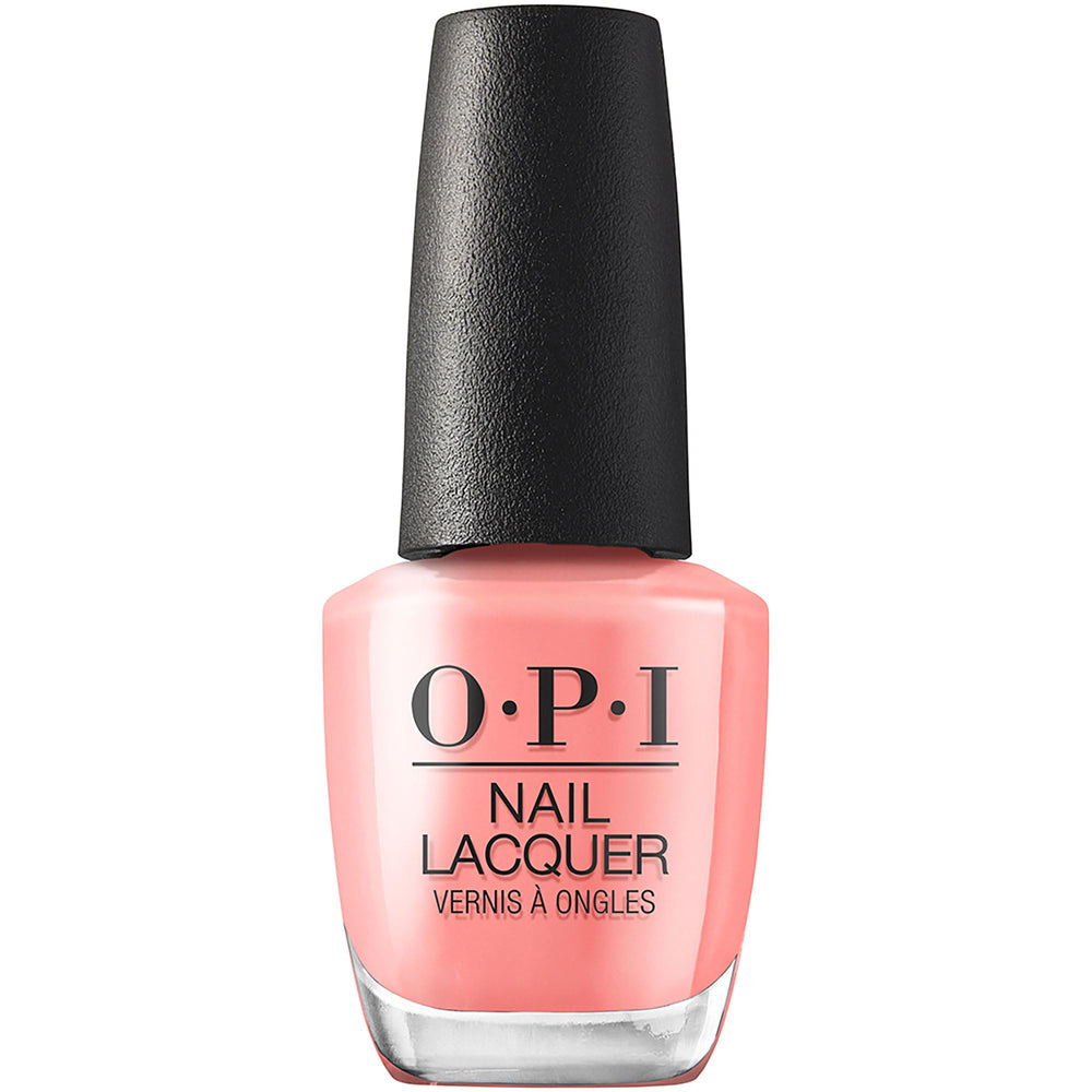 OPI bottle front view showing shade and label, perfect polish identification