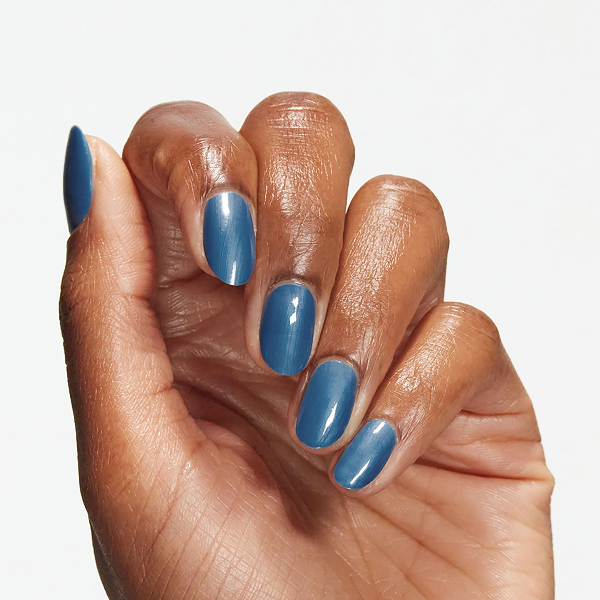 Close-up of OPI nail polish texture highlighting chip-resistant finish