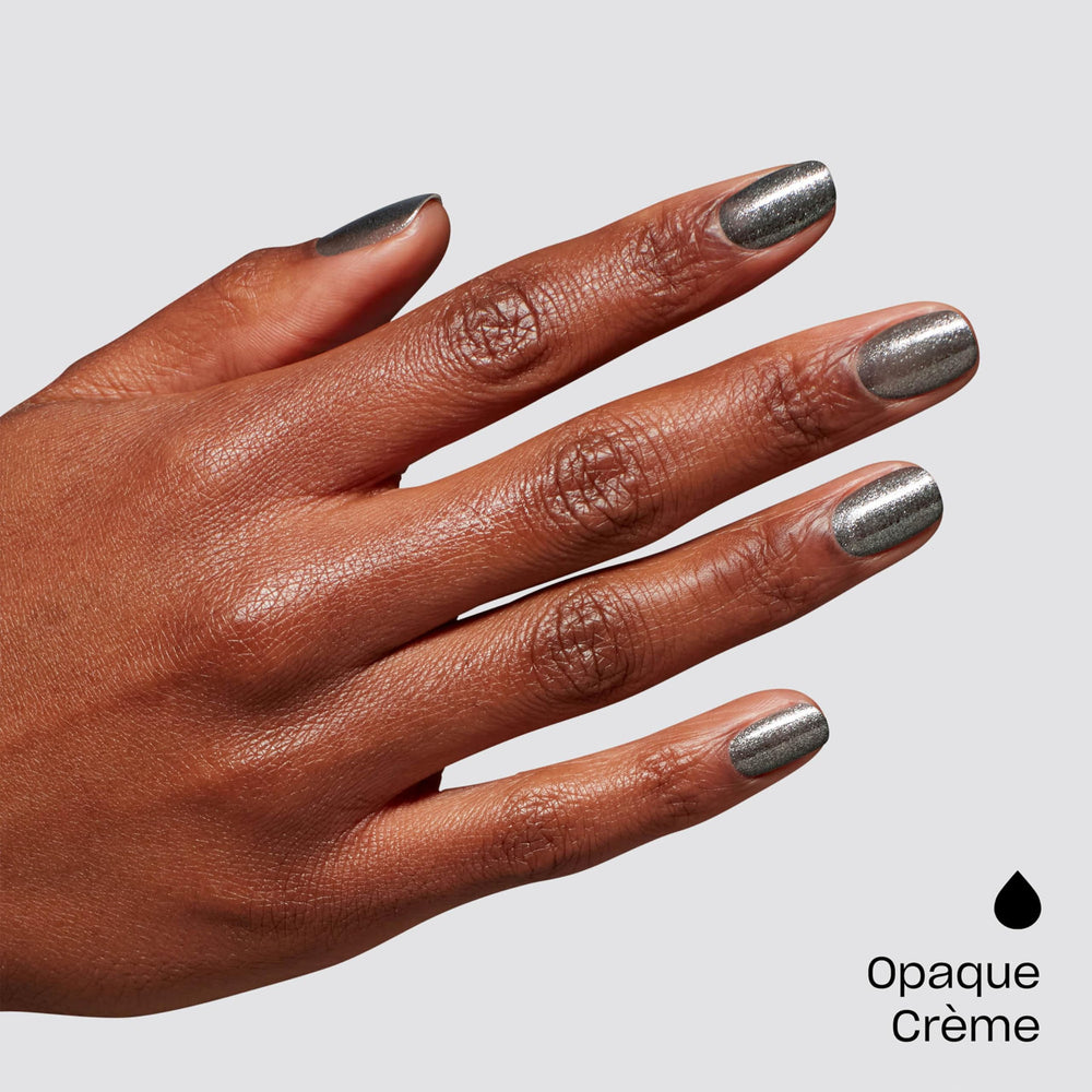 Close-up of metallic shimmer in Tempted to Lick-orice highlighting reflective sparkle