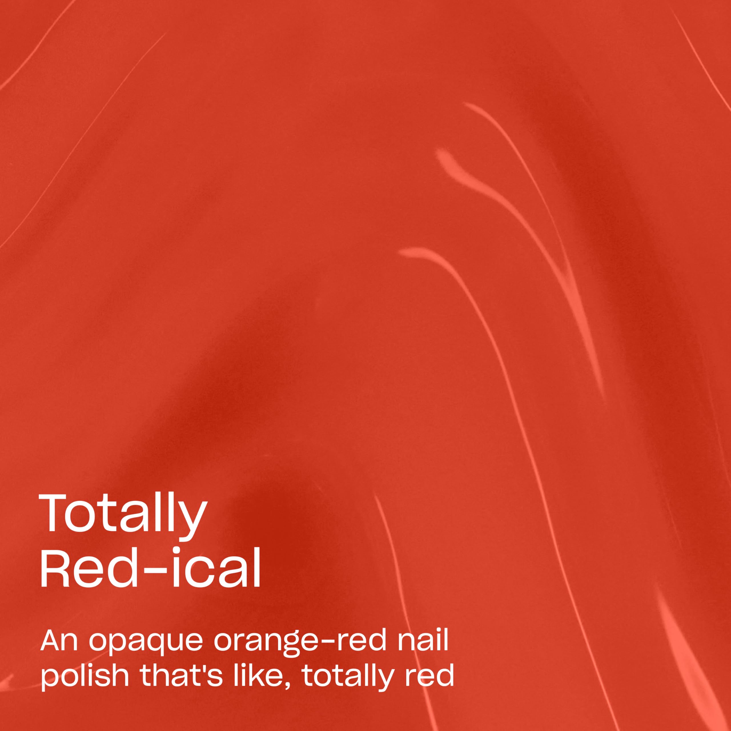 OPI Pro-Wide brush of Totally Red-ical demonstrating smooth application benefit