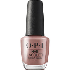 OPI bottle front view showing rich mocha brown color and glossy benefit