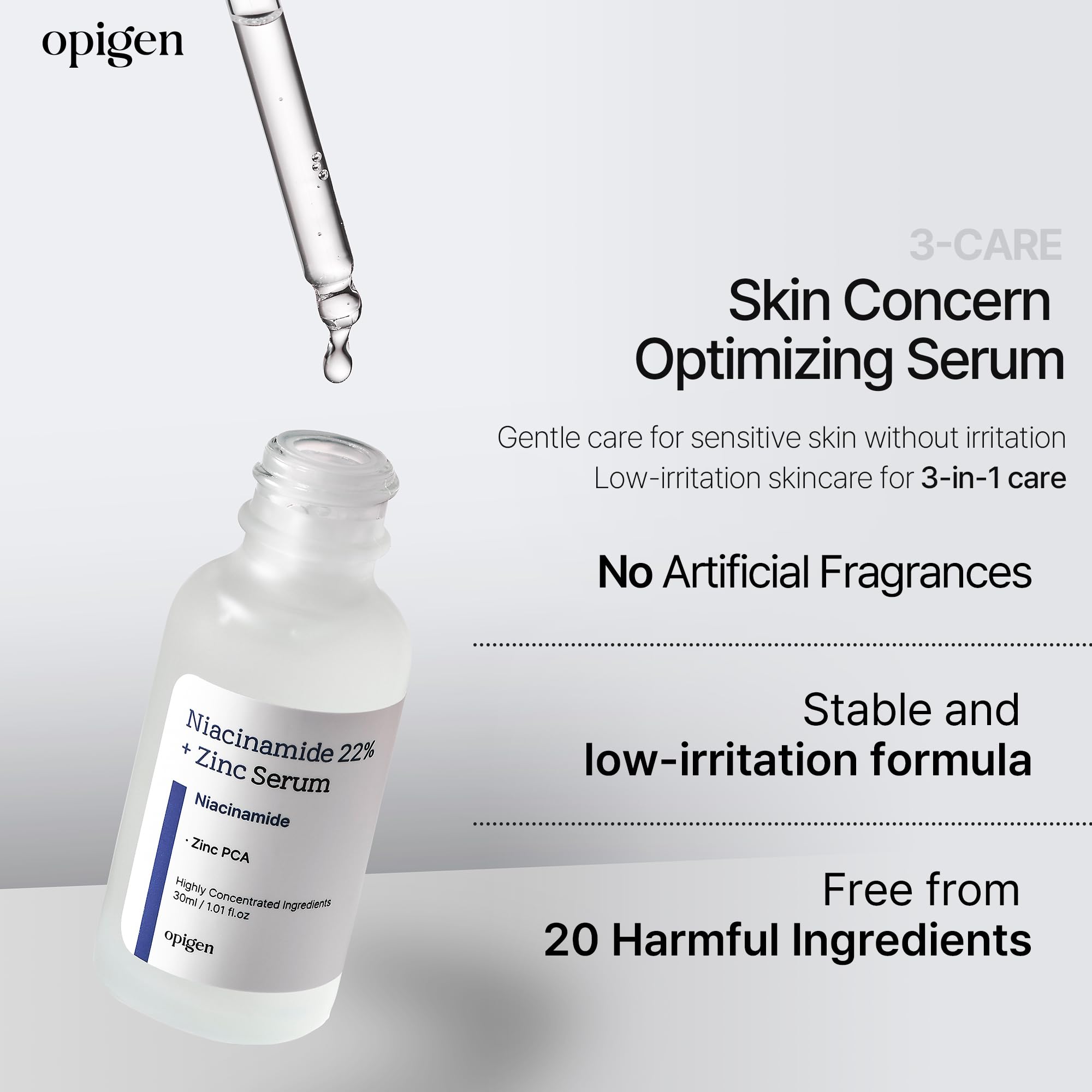 opigen texture close-up highlighting lightweight formula and hydration benefit
