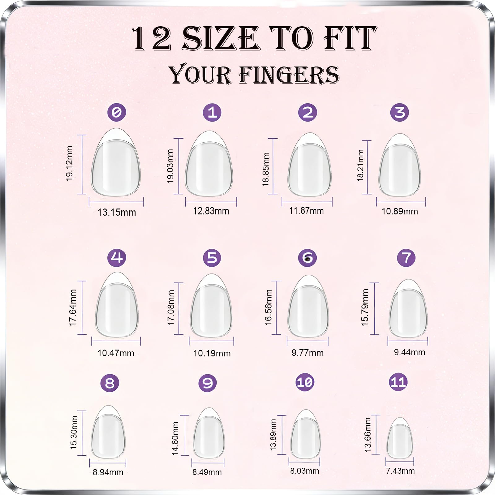 OPkssnails almond-shape edge detail highlighting smooth, snag-free rim