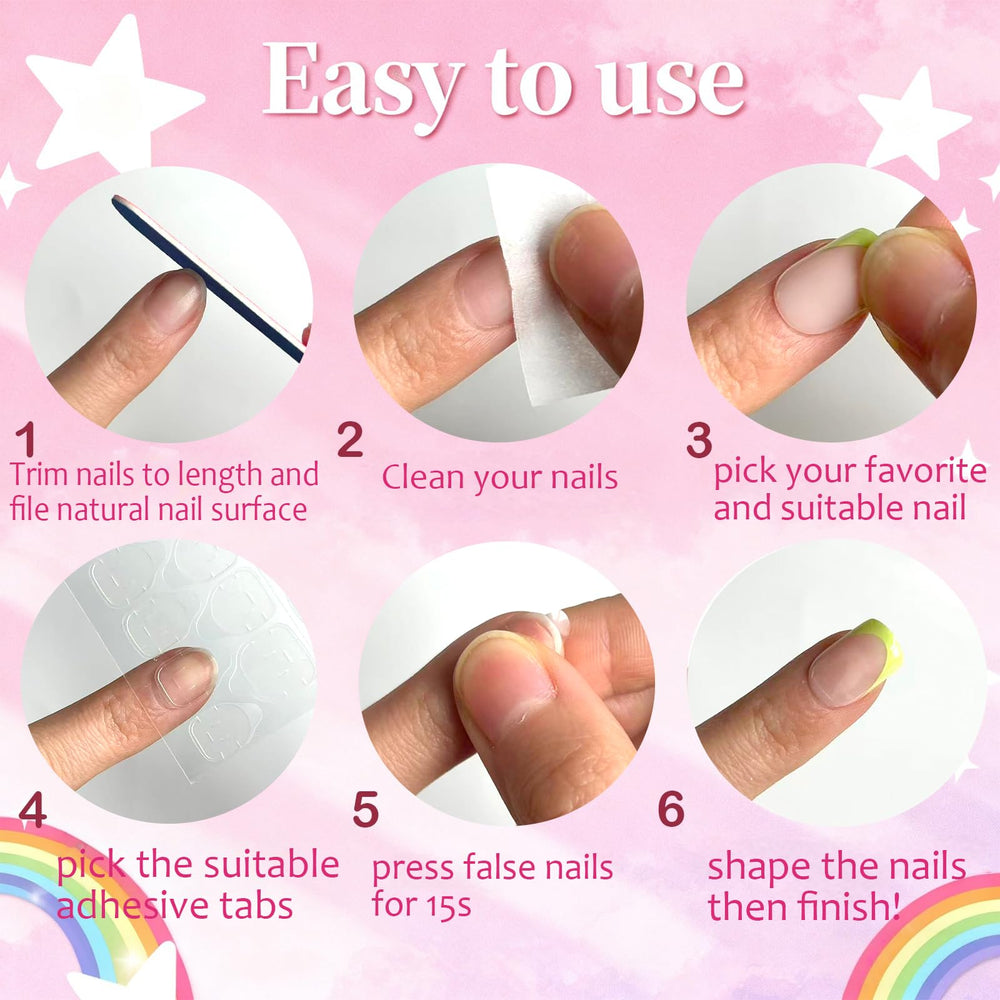 OPkssnails nail file and buffer beside tips, helpful tools for shaping and prep