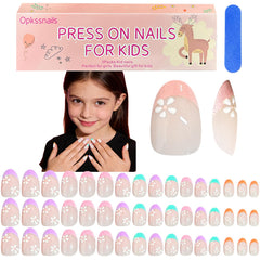 OPkssnails front packaging showing colorful kids nail kit and contents