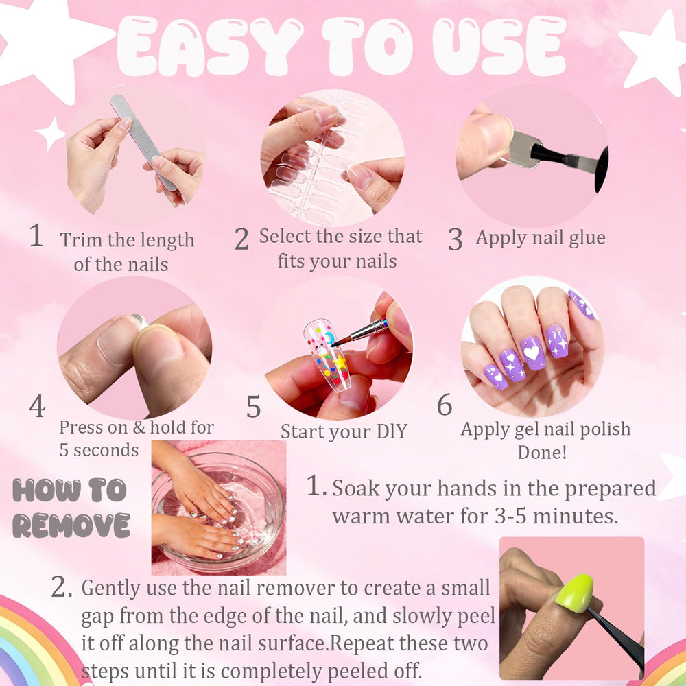 OPkssnails kid wearing extra short almond nails showcasing natural look and low snagging benefit