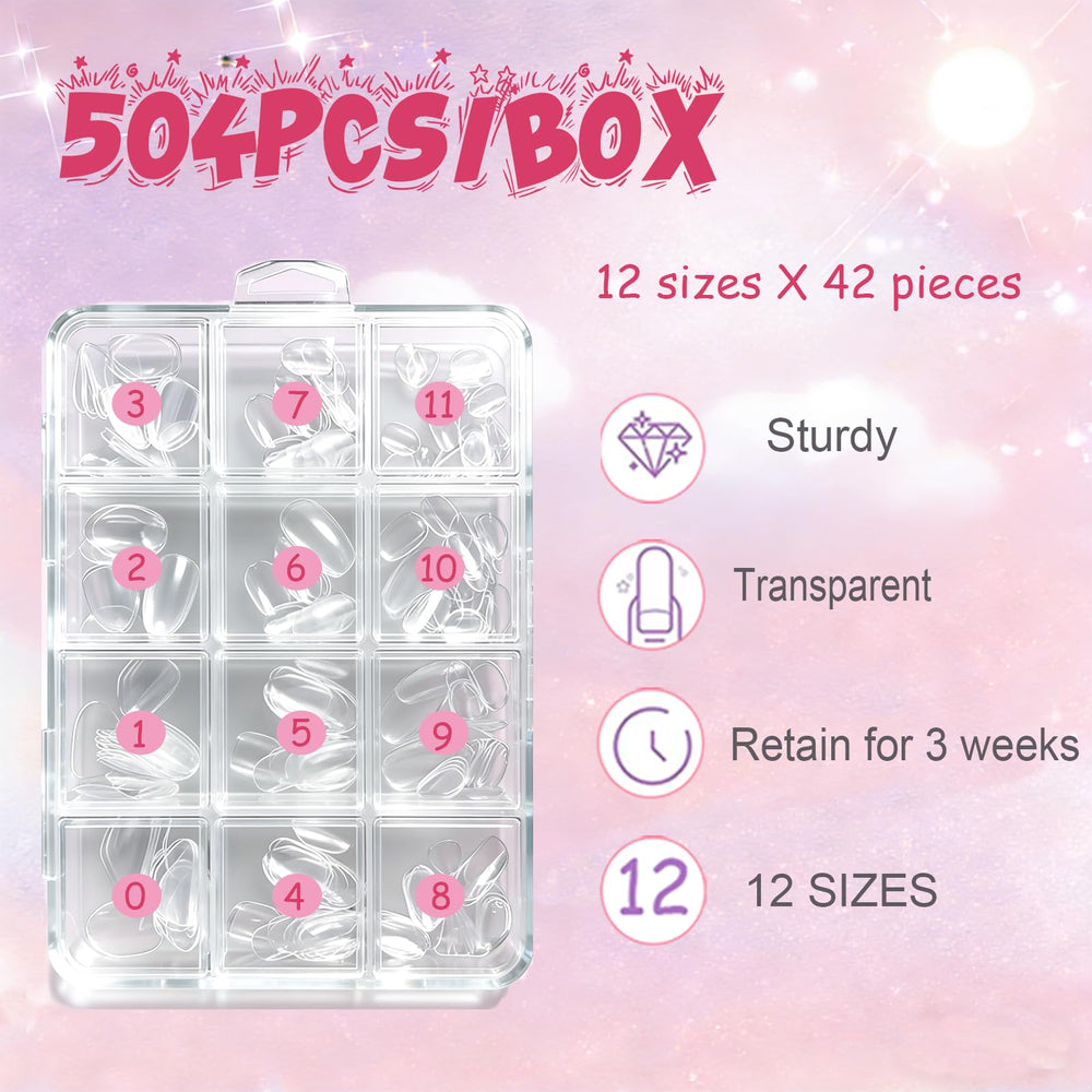 OPkssnails organized 12 sizes to find perfect fit quickly