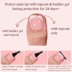 OPkssnails soft gel texture close-up demonstrating flexible, comfortable wear