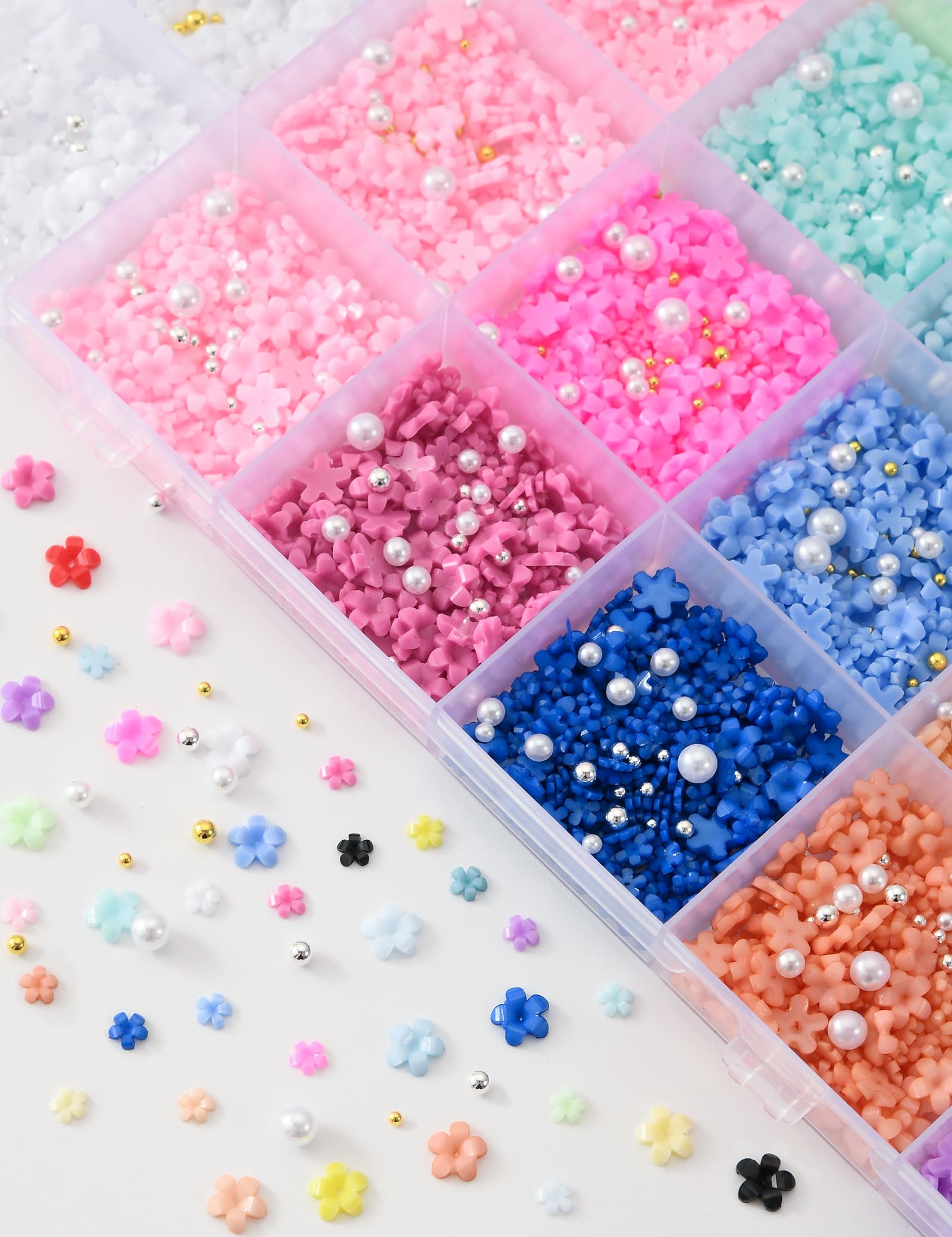 OPMADM mix of caviar beads and flatback pearls for added texture and shine