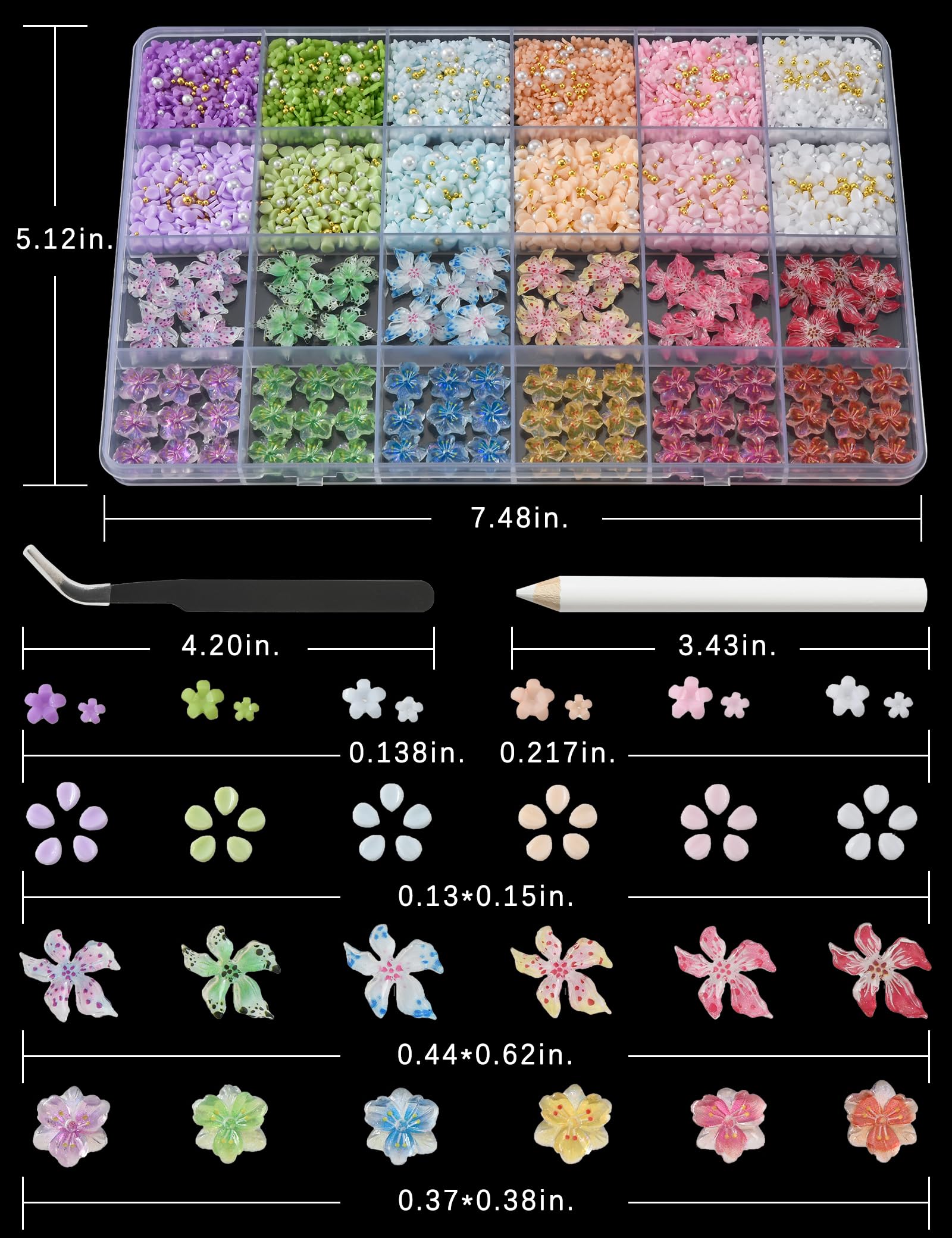 OPMADM close-up of resin flower charm texture, highlighting delicate petals and durable finish