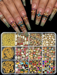 OPMADM front 12-grid kit showing organized charms for fast access
