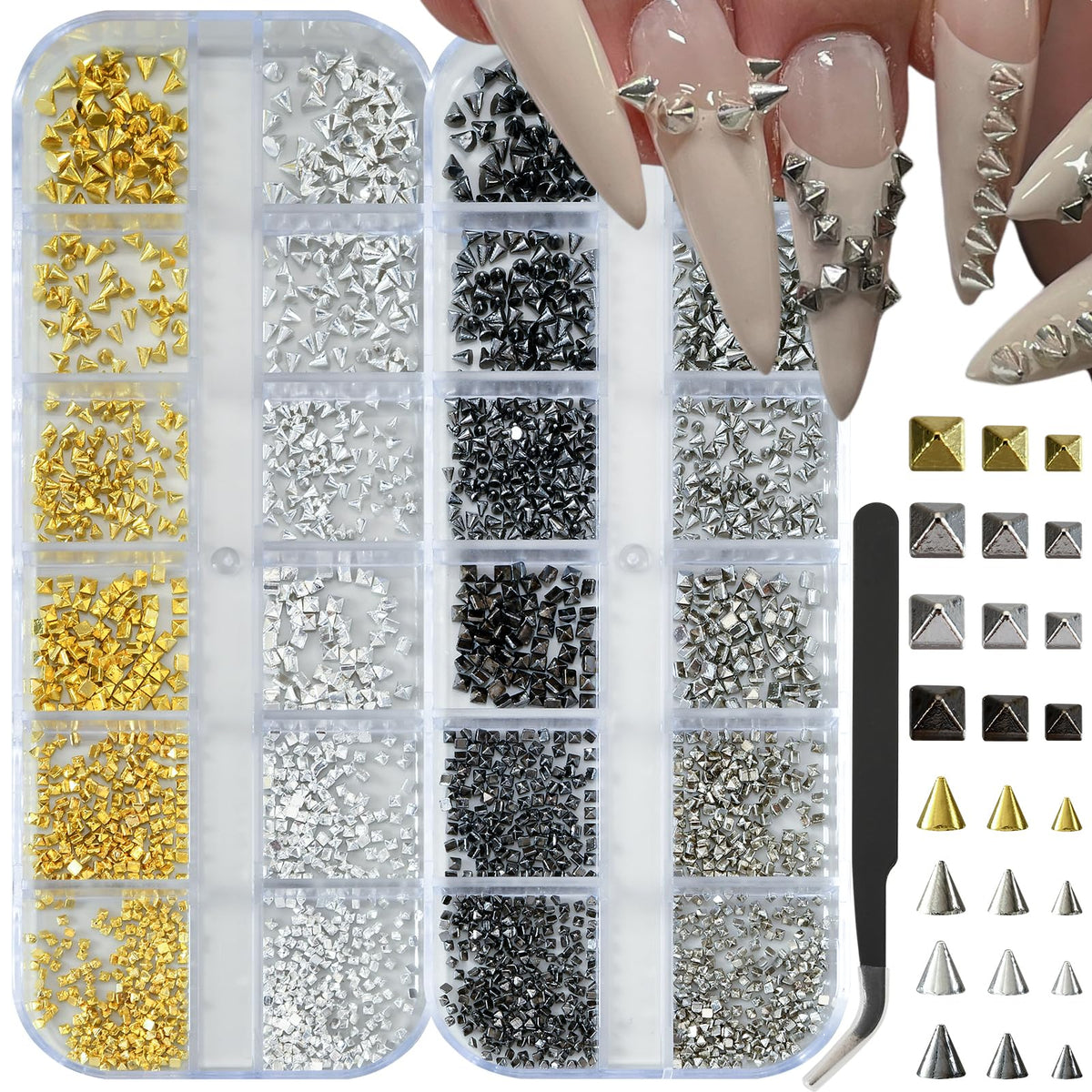 OPMADM front packaging showing two organized boxes and included tweezer for easy access