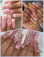 OPMADM mixed sizes and styles spread out, showing variety for creative nail combinations