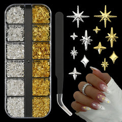 OPMADM front kit shot showing bulk star charms and tweezers for fast refills
