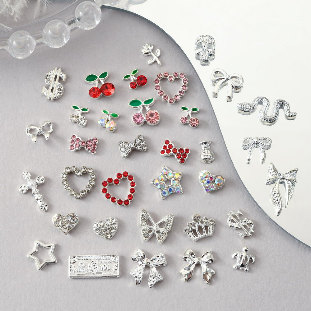 OPMADM spread of all 100 charms showing assortment for creative mixing