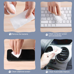 optxpnd office cleaning desk shows streak-free screen and keyboard benefit
