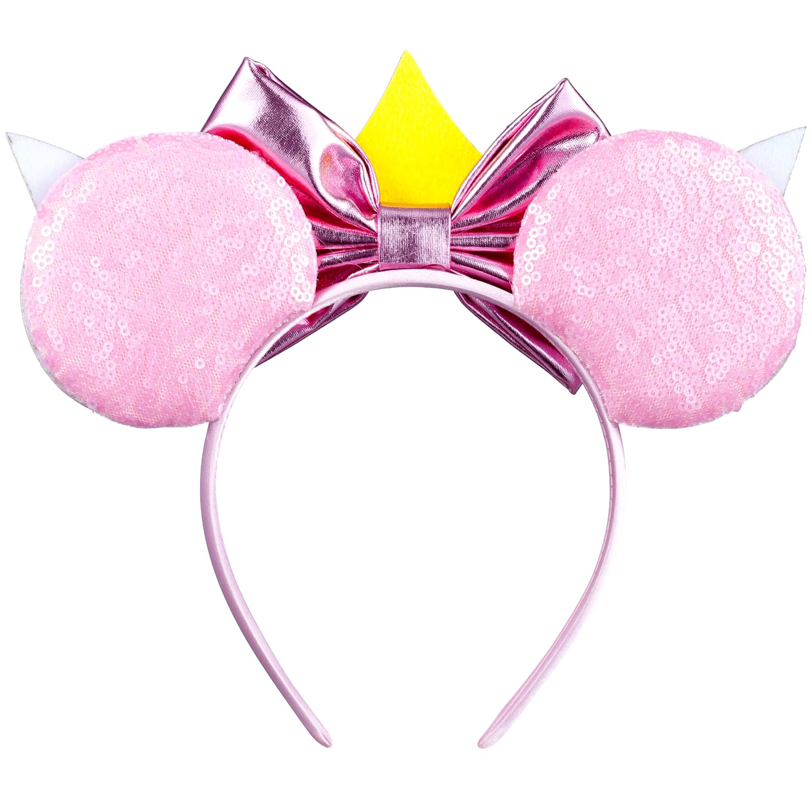 Opzzqz glitter bow close-up highlighting shimmer and secure stitching benefit
