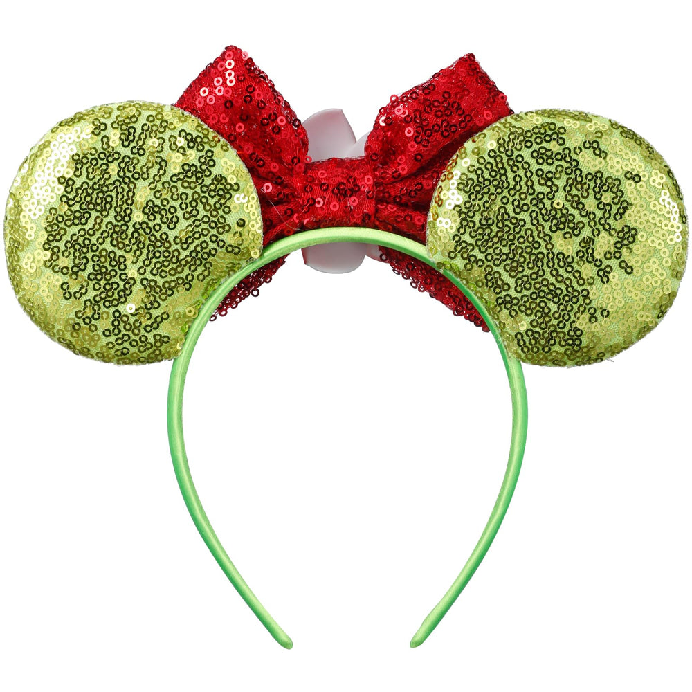 Opzzqz close-up of glitter bow and ear detail, durable sparkly finish