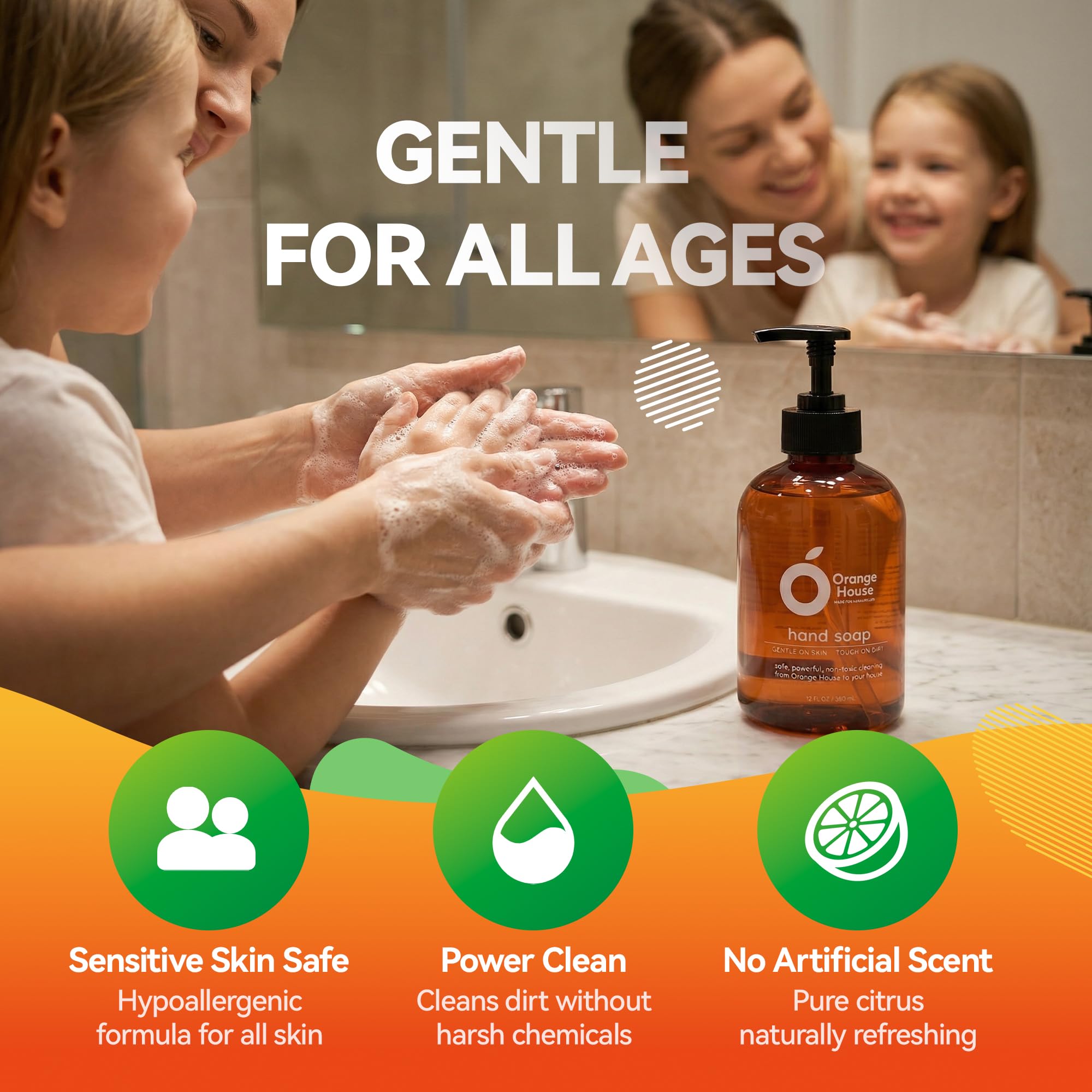ORANGE HOUSE three-pack boxedset convenient supply for multiple sinks