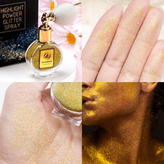 Oranllow nail and craft detail shot demonstrating versatile sparkle for DIY projects