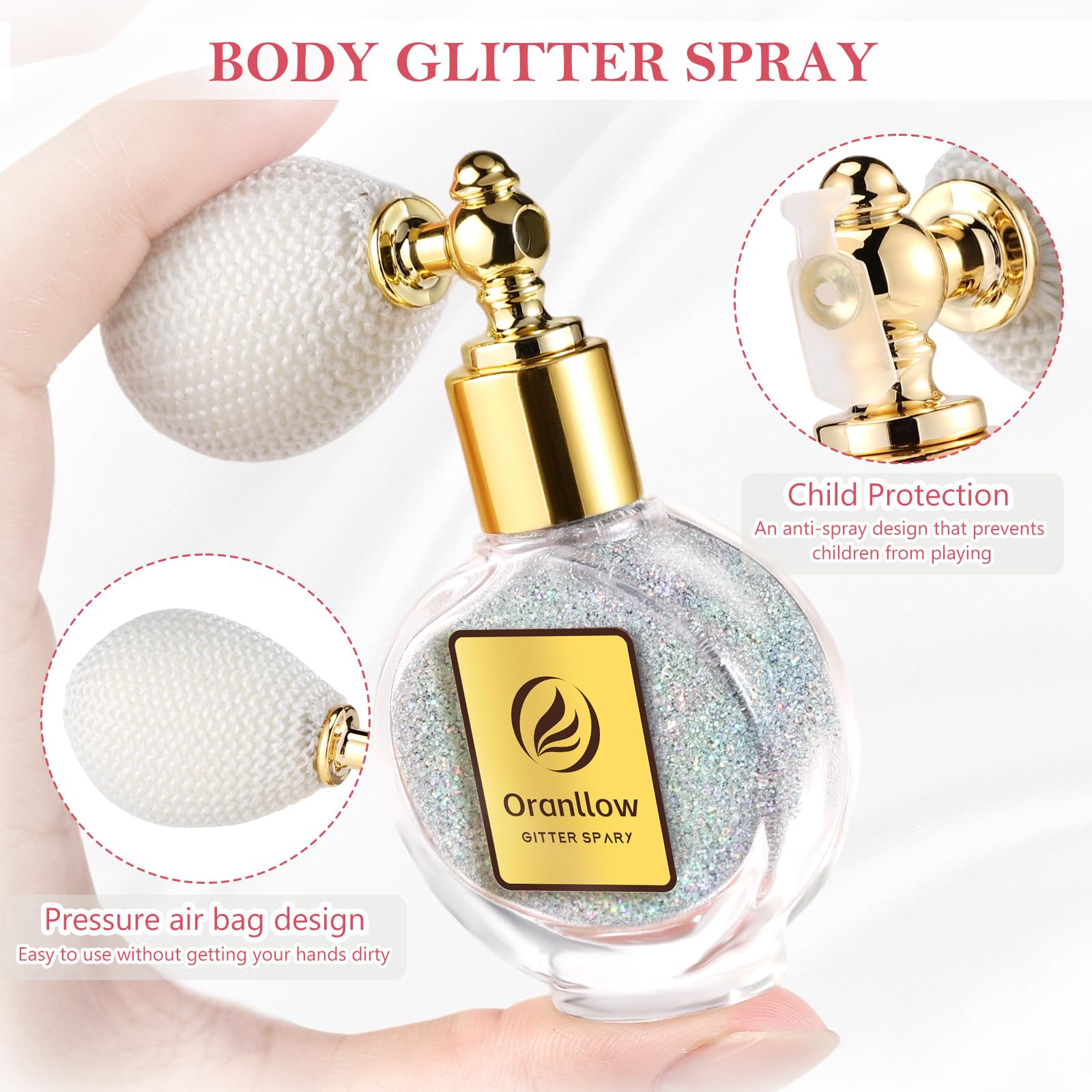 Oranllow nozzle close-up demonstrating precise spray and easy application benefit