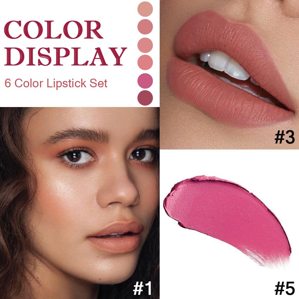 ORANOT lipstick applied on lips in rose red demonstrating even coverage