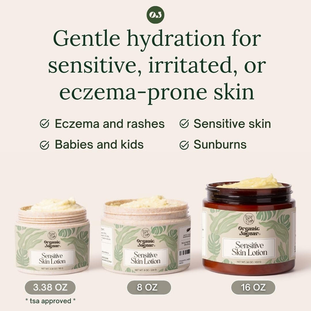 Organic Jaguar bottle on bathroom shelf with plants, implies clean routine benefit