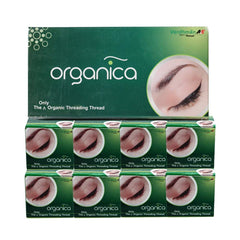 Organica box of eight spools showing tidy packaging and professional supply benefits