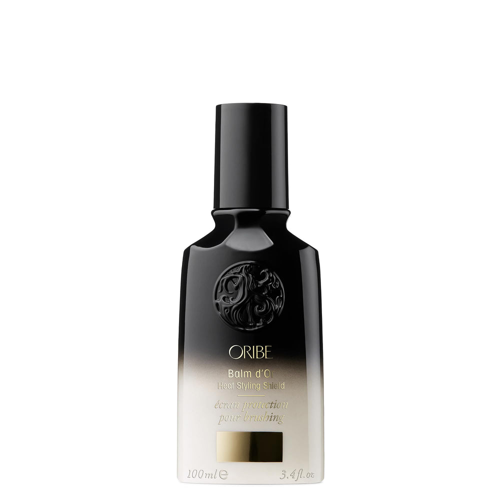 Oribe Balm D'Or front packaging showing bottle and label for premium protection