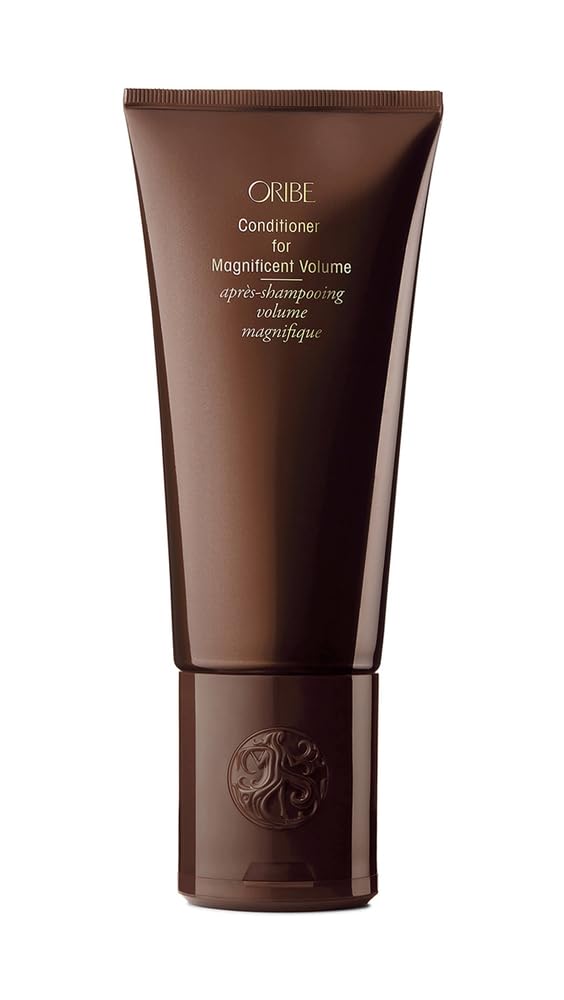 Oribe conditioner front bottle showing elegant packaging and brand uplift benefit