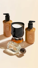 ORIBE bottle beside a ruler showing 10.1oz size benefit: clear size reference
