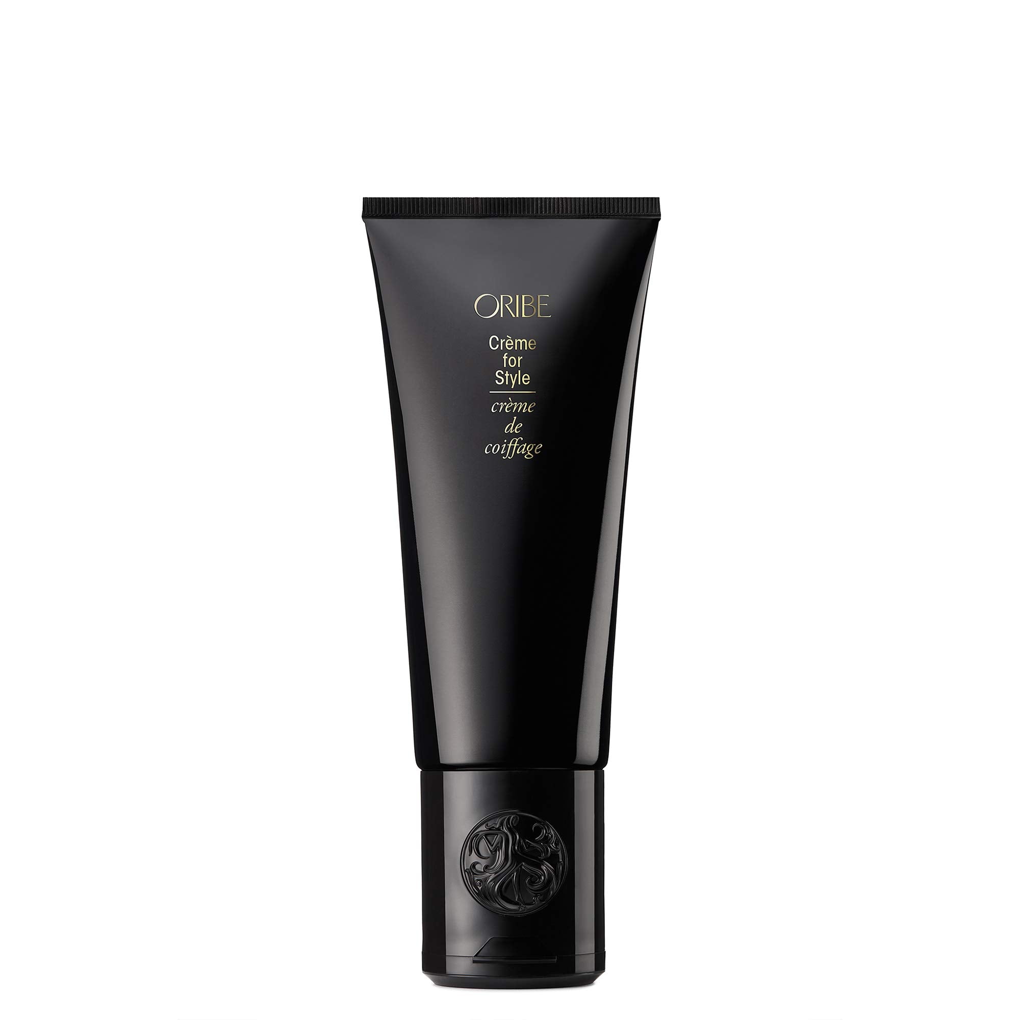 Oribe front packaging showing jar and brand for shelf-ready appeal
