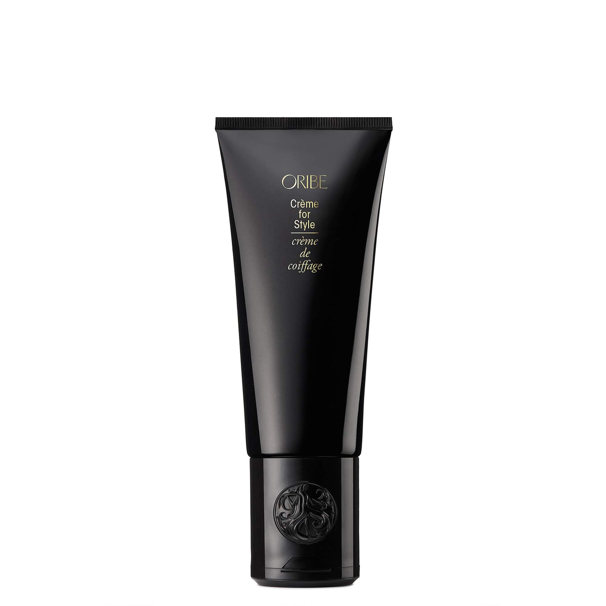 Oribe front packaging showing jar and brand for shelf-ready appeal