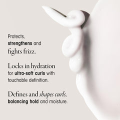 Oribe Curl Control label detail emphasizes 5oz size and product claims