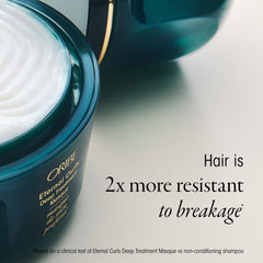 Oribe Eternal Curls being applied in shower to restore curls
