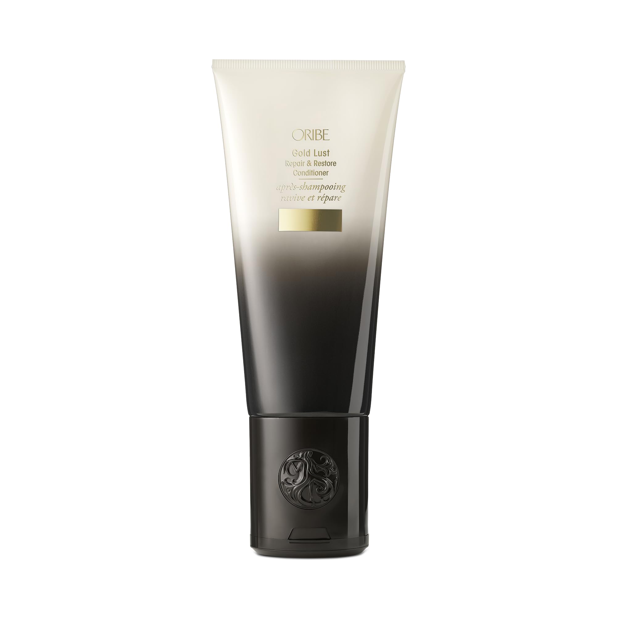 Oribe Gold Lust conditioner front bottle shows premium packaging and salon-quality appeal