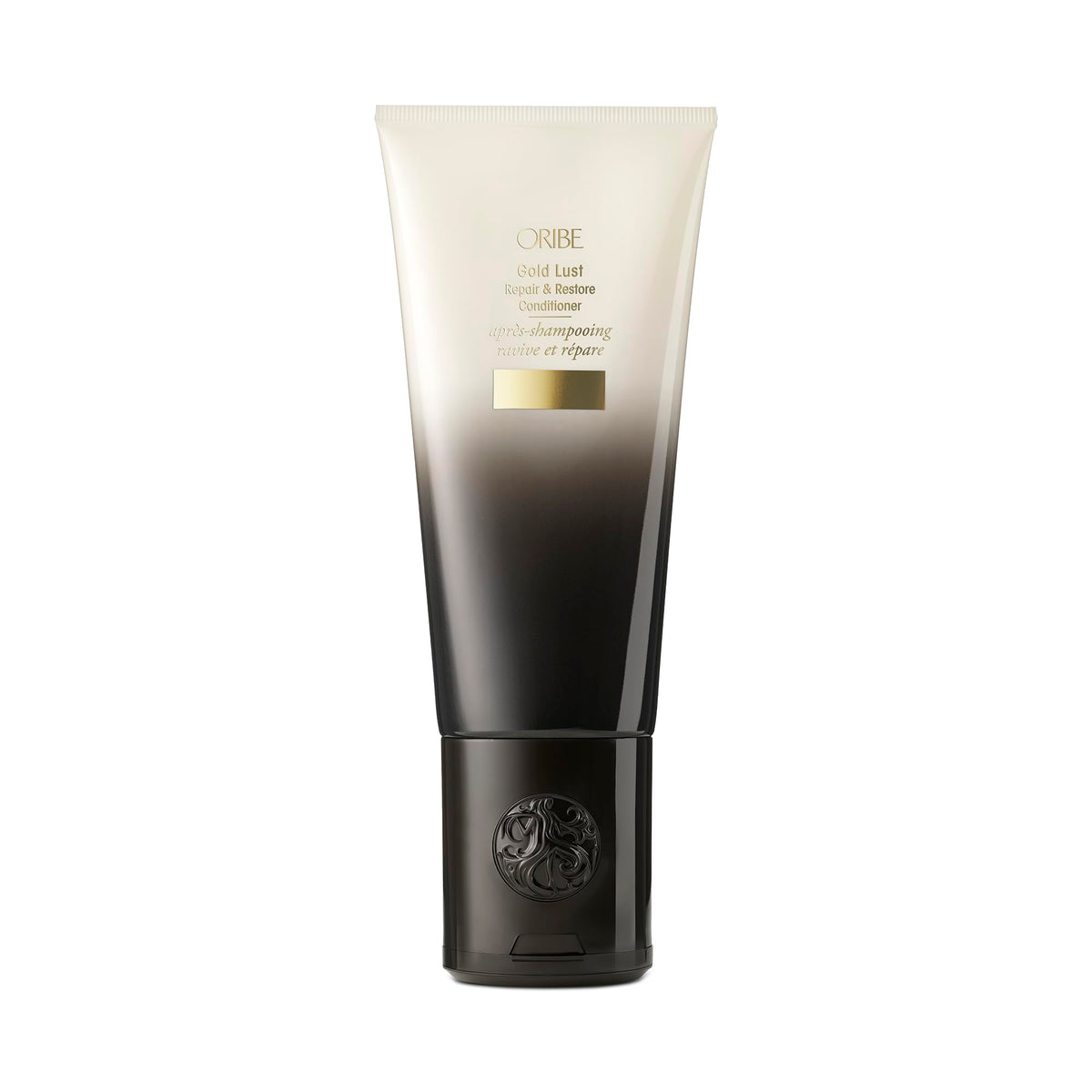 Oribe Gold Lust conditioner front bottle shows premium packaging and salon-quality appeal