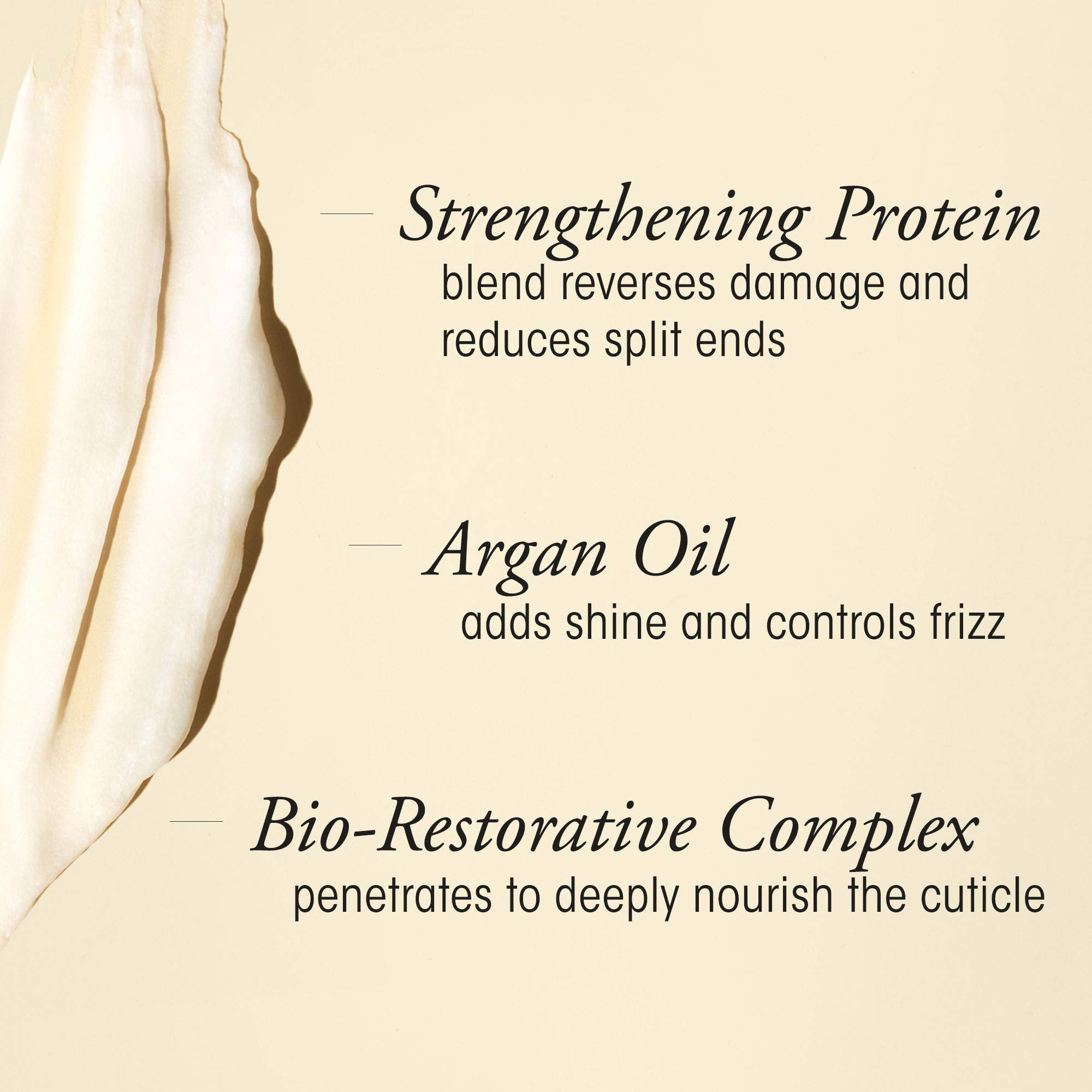Oribe Gold Lust conditioner dispensing cream texture for easy application and slip
