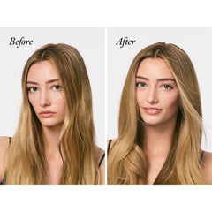 Oribe label close-up displaying active ingredients and restorative benefit