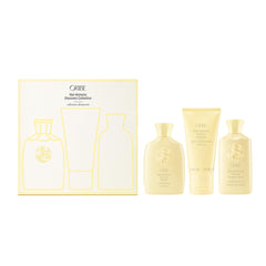 Oribe travel set front packaging showing trio and Côte d’Azur scent