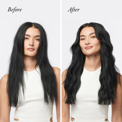 Oribe serum texture close-up revealing lightweight gel consistency for fast absorption