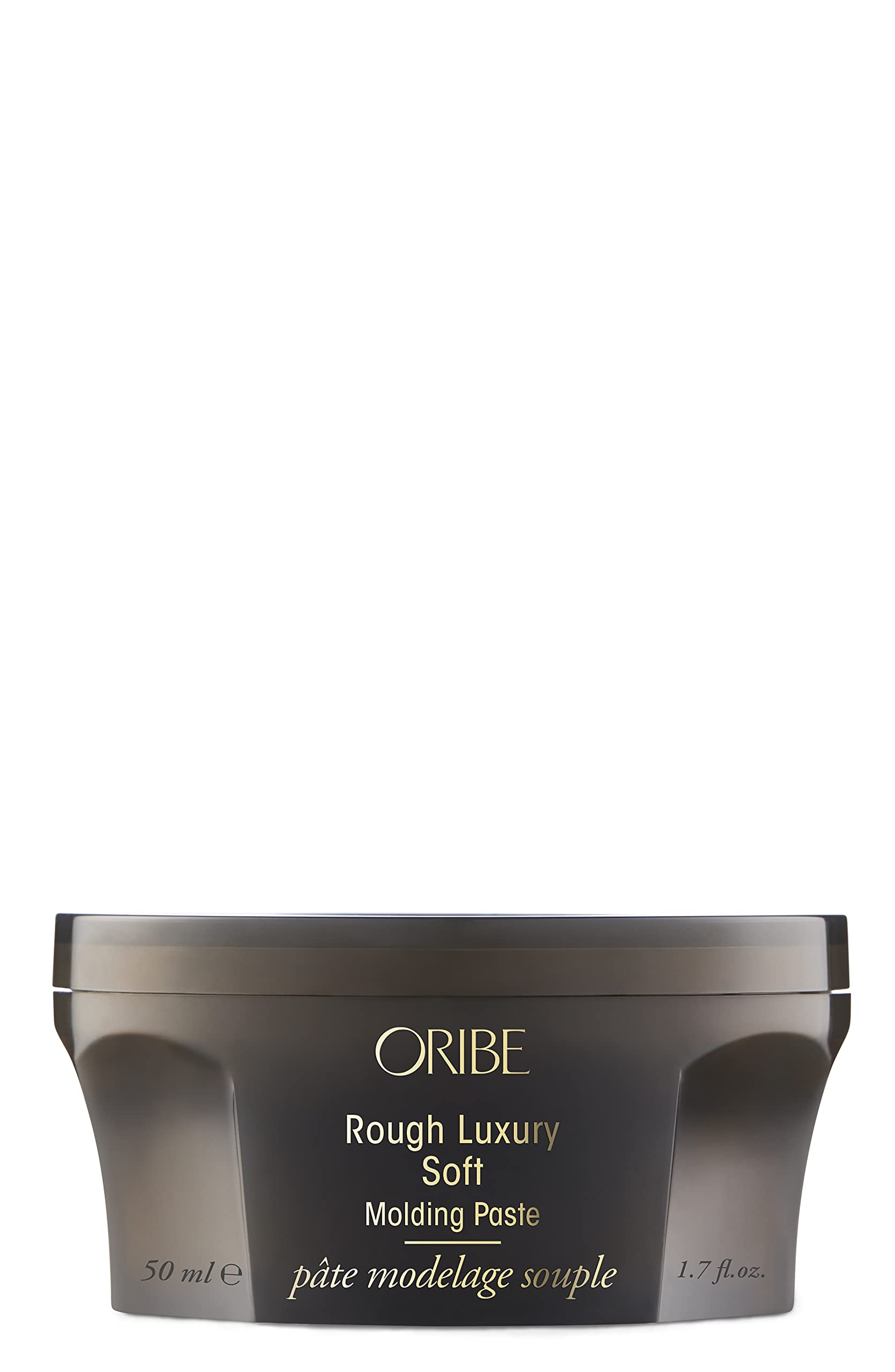 Oribe front packaging showing jar and label, professional polish benefit