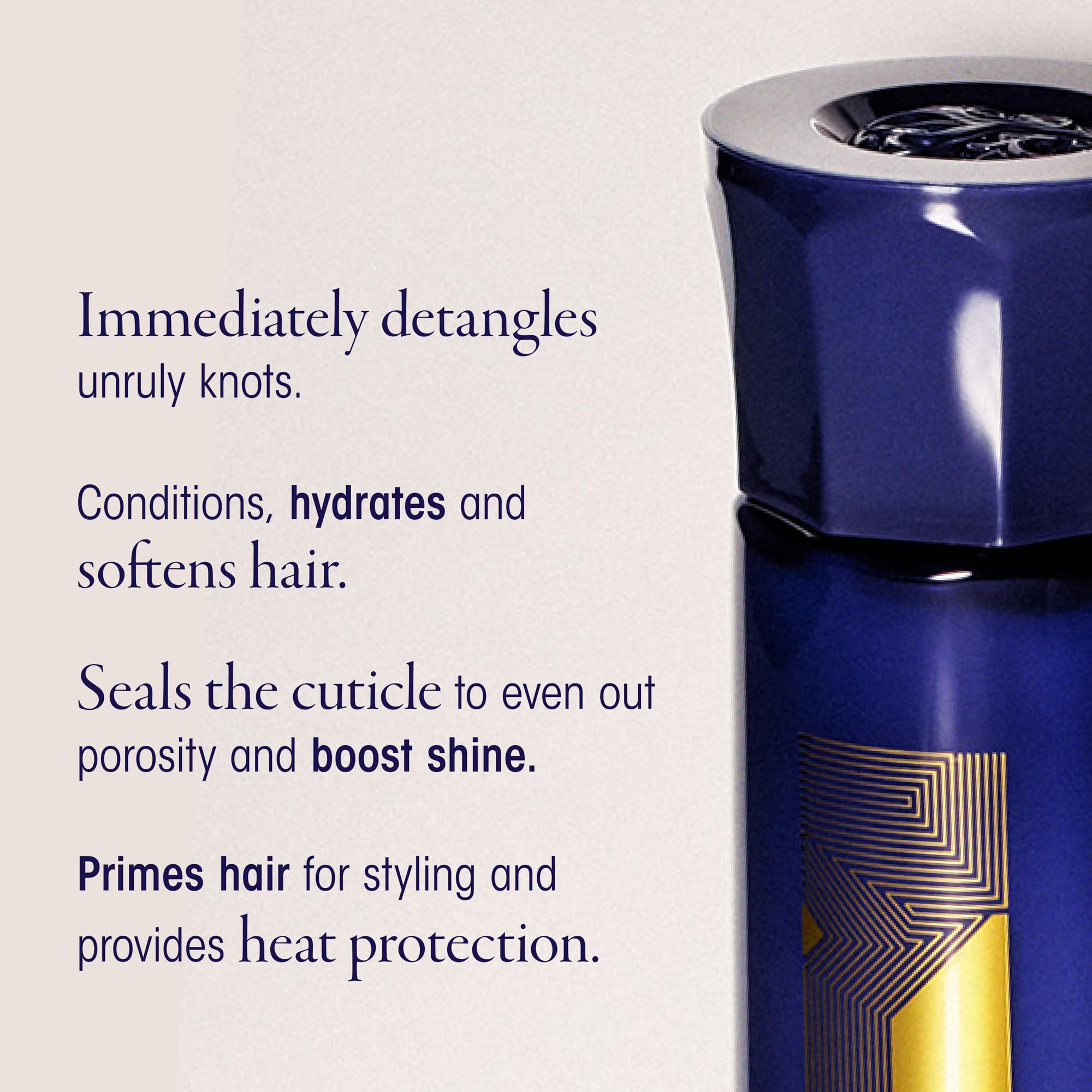 Oribe Run-Through pump dispenser detail for controlled product dosing