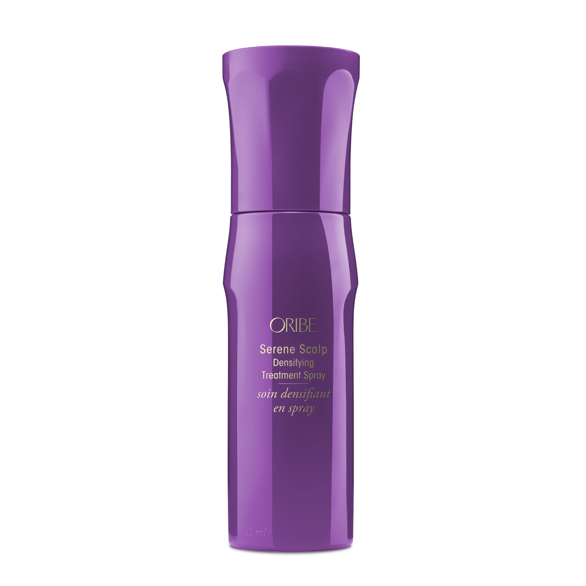 Oribe bottle front packaging showing product and luxe finish benefits