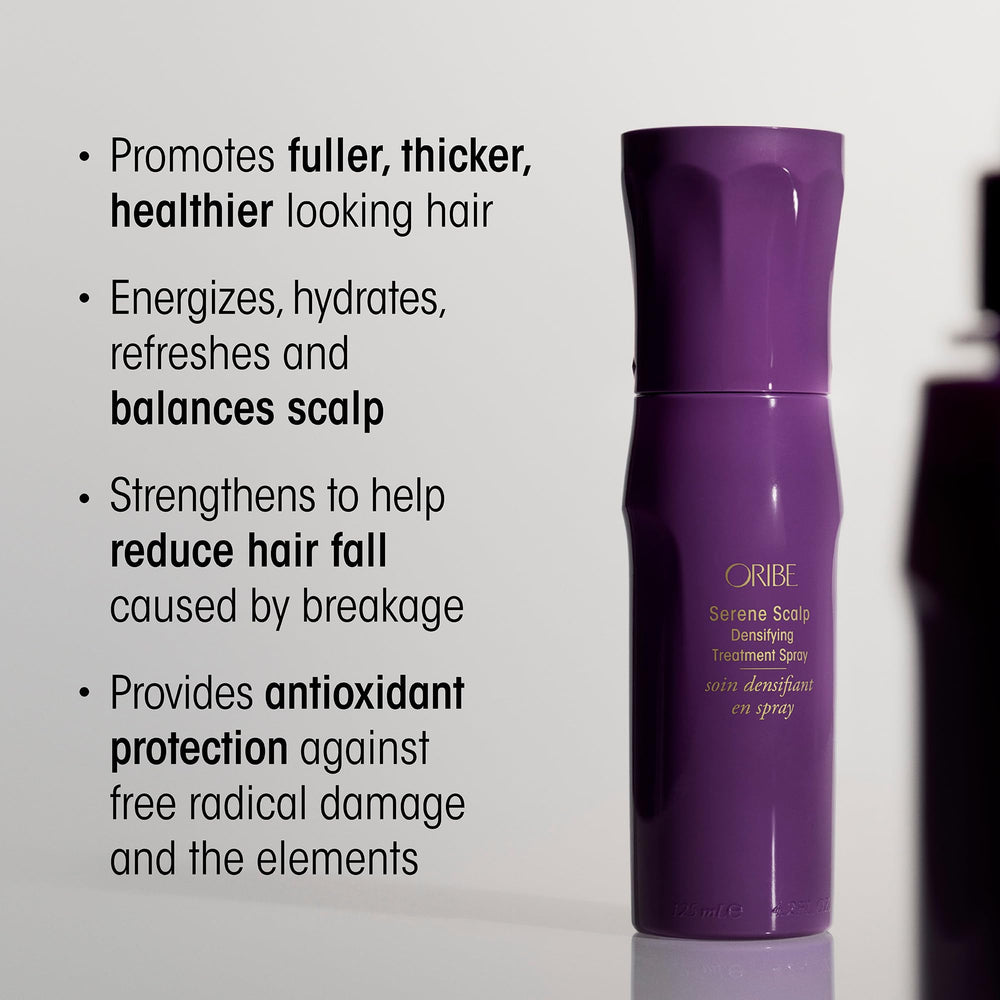Oribe product next to botanical ingredient focus for scalp health benefits