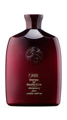 Oribe shampoo front packaging showing brand and size protects color