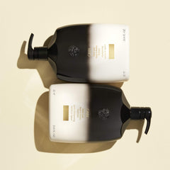Oribe product with argan and maracuja ingredients highlighting deep nourishment benefits