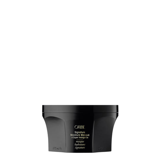 Oribe Signature Moisture Masque front jar shows premium packaging and benefits