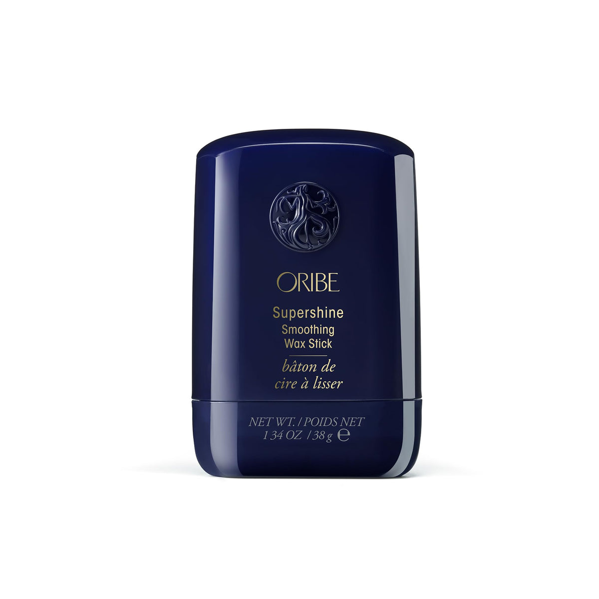 Oribe Supershine front packaging showing sleek tube and logo for polished styling